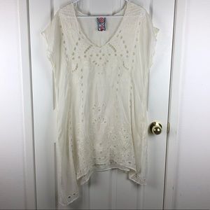 Johnny Was Tunic Coverup Size Medium